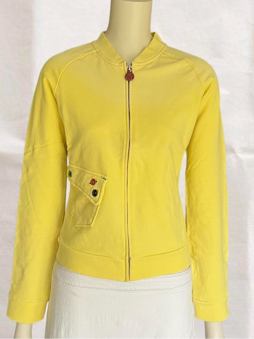 Miss Sixty 90s Yellow Zip Jacket